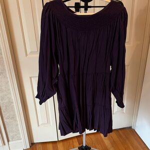 Old Navy Women's Long Sleeve Dress - Dark Purple